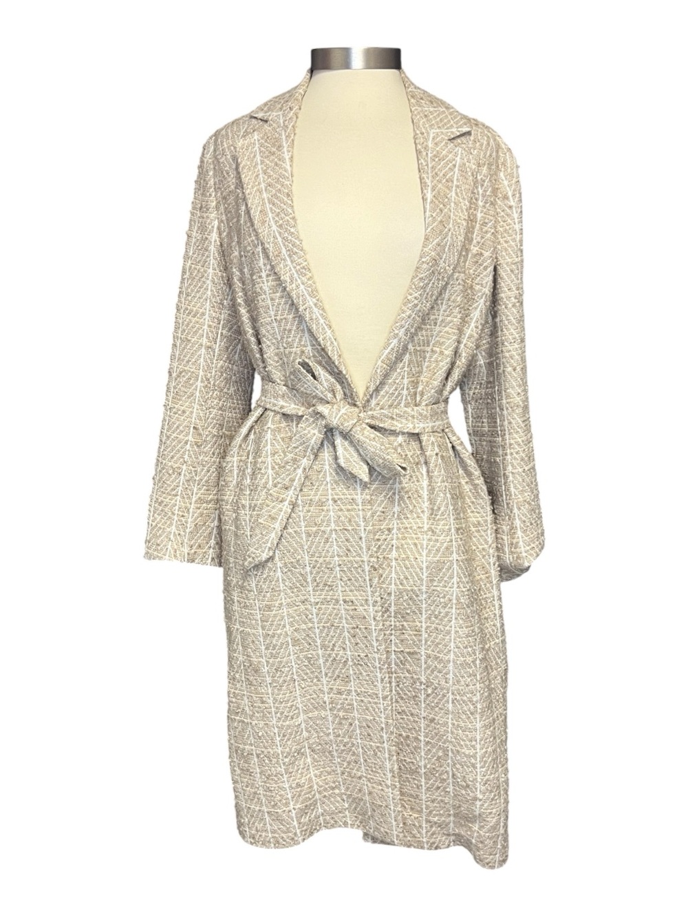 Billy Reid Nubby Wool Belted Overcoat